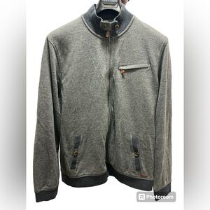 Ted Baker full zip sweater grey size XL
